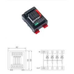 SK Series Relay Module PLC Amplifier DIN Rail Pluggable 4/6/8/10/12/16 Channel