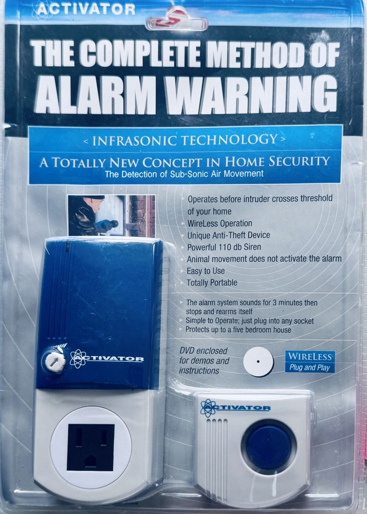 Activator RX-9 Infrasonic Home RV Boat Security Alarm System Wireless 110 V New