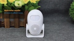 Indoor Motion Sensor Alarm with Remote Control, 110dB, 4 Volume Levels, Security
