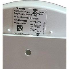 Visonic KP-140/141 PG2 POWER G REMOTE 2-WAY KEYPAD
