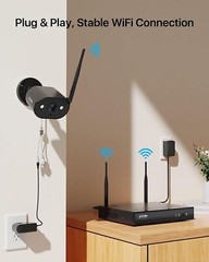 ZOSI 8CH NVR 3MP Wireless IP Camera Security System WiFi AI Night Vision CCTV