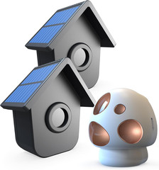 Solar Driveway Alarm Motion Sensor 1/2 Mile Range Wireless Outdoor Alert System