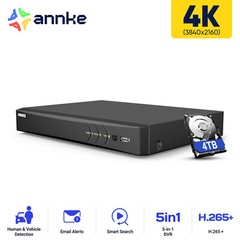 ANNKE 4K 8CH 8MP 5IN1 DVR Video Home Security Recorder AI Human Detection H.265+