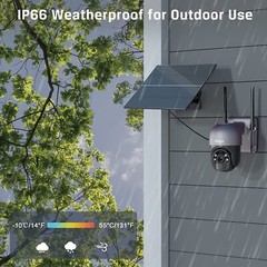Xega 4G LTE Cellular Security Camera -20W Solar Panel 20000mAh Built-in Battery