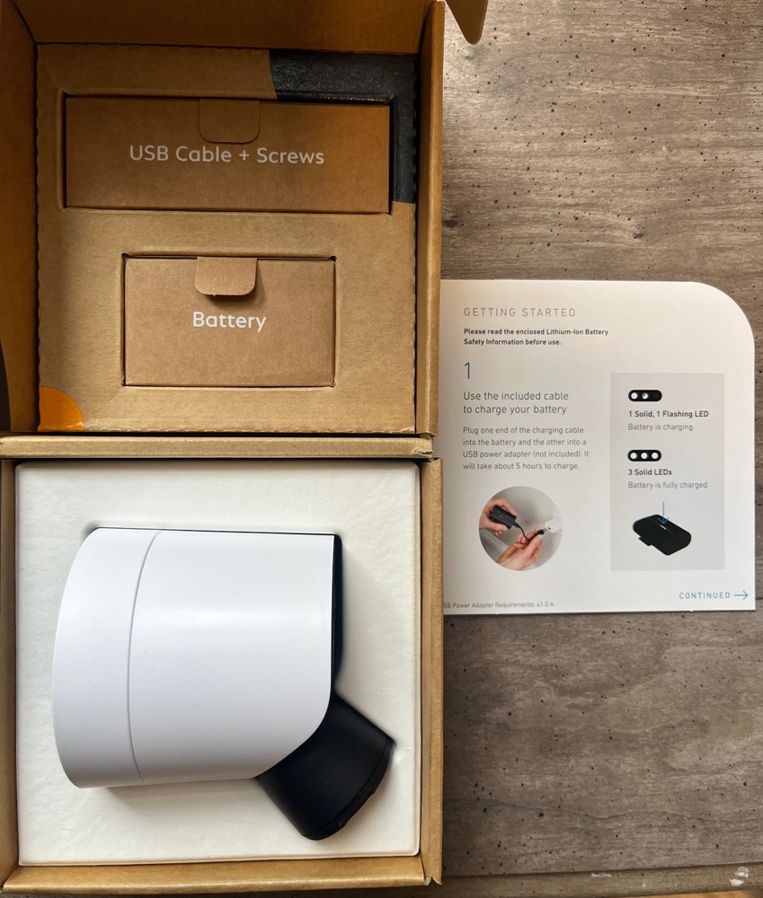 NEW Open Box – SimpliSafe Wireless Outdoor Security Camera CM0B1
