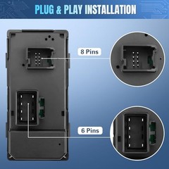 Power Window Switch Compatible with GMC Acadia 2007 2008 2009 2010 2011 2012