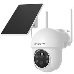 ARCCTV Wifi Wireless Solar Security Camera Outdoor Battery Powered Pan/Tilt Home