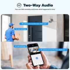 10CH 2MP Wireless IP Security Camera System Audio Record CCTV Color Night Vision