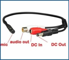 1080P Security Camera Indoor Outdoor 50FT Cable CCTV microphone, 12V DC adapter