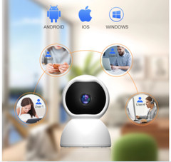 360° Wi-Fi Wireless Security IP Camera 1080 HD Night Vision, Motion Dome Cam