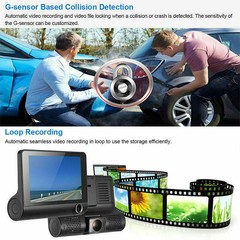 32GB HD Camara De Seguridad Dash Cam Para Auto Carro Delantero/Trasero/Interior