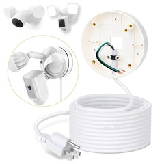 30Ft/9M Power Cable with Adapter and Plug-In Mount Compatible with Blink