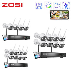 ZOSI 8CH 3MP Wireless Security Camera System IR Night NVR 2-Way Audio Ai Detect