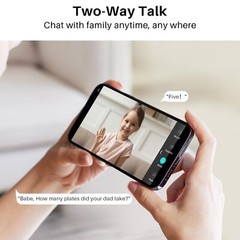 WUUK 4MP Indoor Security Camera Pan Tilt Cam for Baby Monitor Wi-Fi Home Secu…