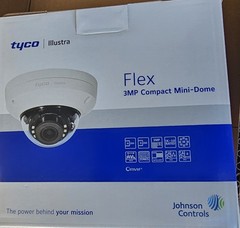 Tyco IFS03-C10-OI03 3MP IP Dome Camera Wired ONVIF H.264/H.265 WDR White