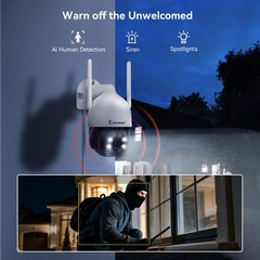 5MP Outdoor Wireless Security Camera System Home WiFi 10CH NVR Night Vision 30m