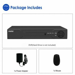 MAISI H.265+ 5in1 8CH 5MP Lite Security DVR Video Recorder Motion Alert Remote