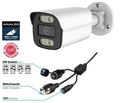 1080P 2MP CCTV HD Analog IR Outdoor Bullet Camera 3.6mm Lens (TVI/AHD/CVI/960H)