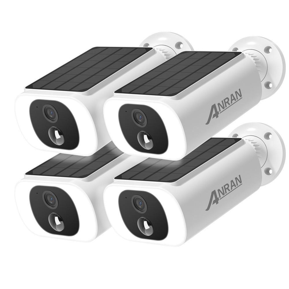 ANRAN 5MP Wireless Solar Security Camera System Outdoor WiFi Home Battery Camer