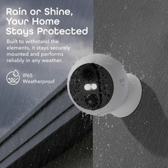 Geeni Perch 3MP Magnetic Battery Camera 2-Pack – 2K HD Outdoor, IP66