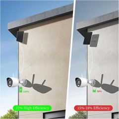 4W Waterproof Solar Panel Charger for Outdoor Security Cameras – 22% Efficiency