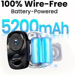 2K Security Cameras Wireless Outdoor Free Cloud Storage Local SD Card Support