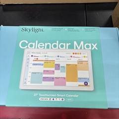 Skylight Calendar Max 27″ Touchscreen Wi-Fi Smart Calendar White Auto-Sync Chore