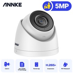 ANNKE 5MP PoE Security IP Camera C500 Audio Recording Outdoor IR Night Vision AI