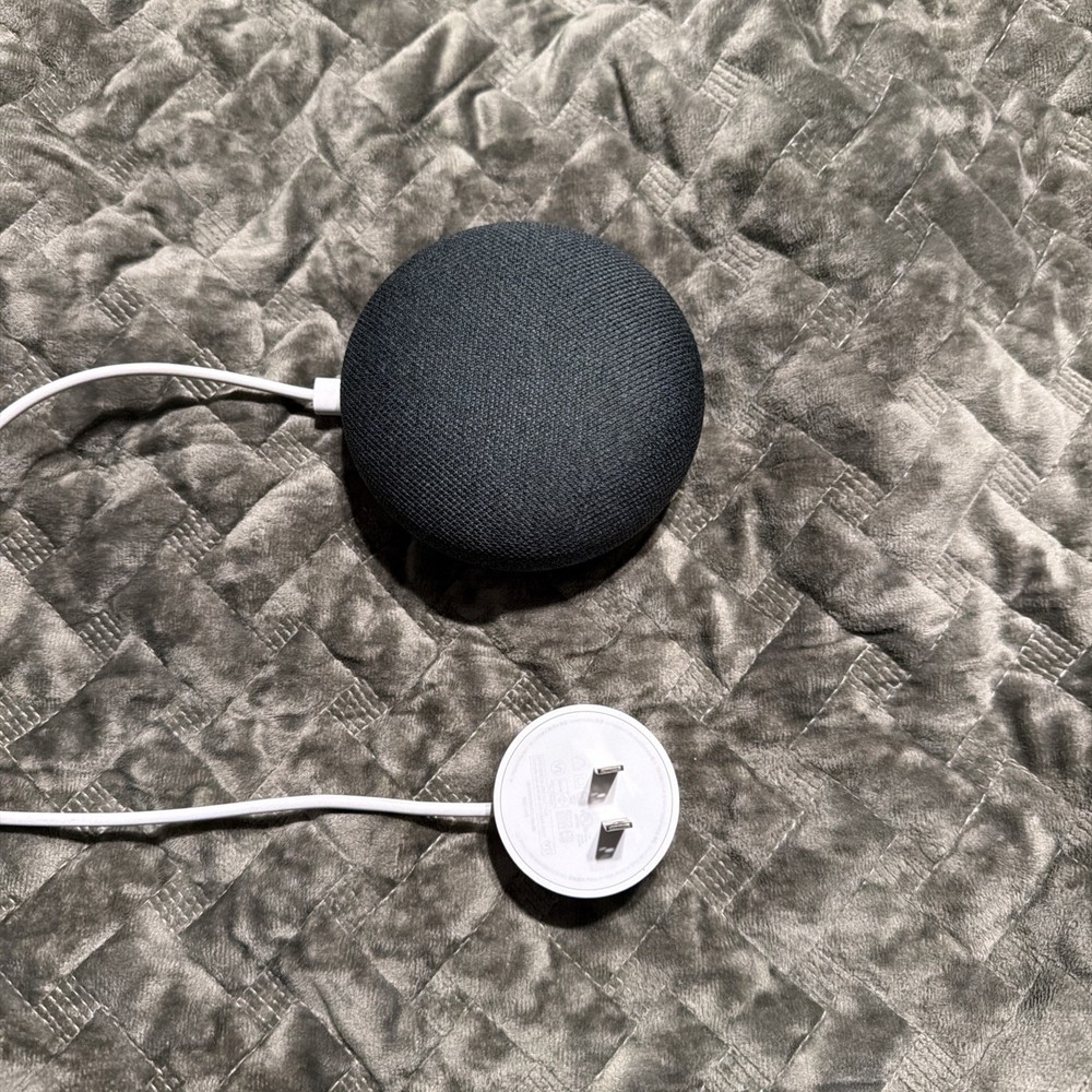 Google Nest Mini 1st Generation Smart Speaker with Google Assistant – Charcoal