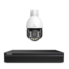 SANNCE 8CH 4K NVR 8MP POE Security Camera System PTZ 20x Zoom Two Way Audio