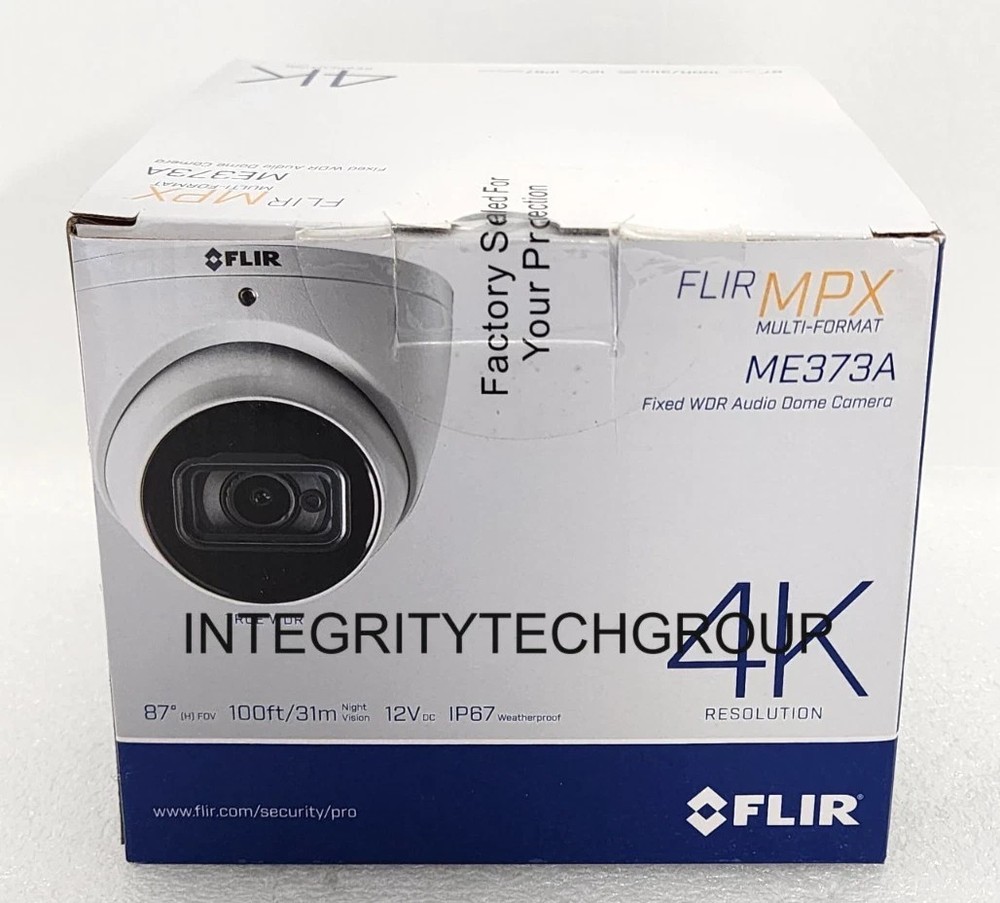 ME373A HD CVI 8 Megapixel Wired Analog Outdoor 4K Dome Camera, NEW/SEALED