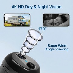 Security Camera 4G LTE 4K HD Built-in SIM 60-Day Standby W-Q2