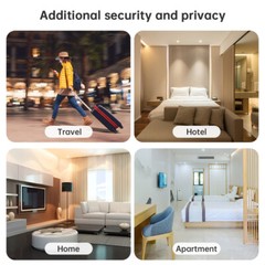 New Security Door Stop Alarm 120DB Hotel Home Portable Security Safety Tools USA