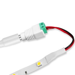 24W 12V 2A Power Supply Adapter 6FT Cord 5.5×2.1mm DC Plug Transformer White