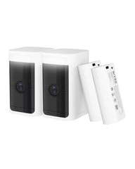 Wyze Battery Cam Pro Wireless Security Camera 2-Pack, 2K HD Color Night Vision,