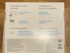Lutron Caséta Wireless Smart Bridge PRO L-BDGPRO2 Wi-Fi Apple HomeKit
