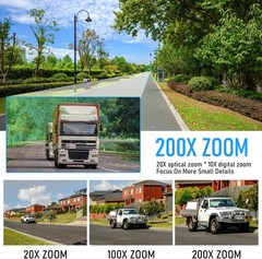 JideTech 4K 8MP Outdoor PTZ IP PoE Camera 200x Hybird Zoom Full Color PTZ Camera