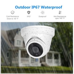 Vikylin 8MP 4K PoE CCTV IP Camera Human/Vehicle Detection IR Light Outdoor wired