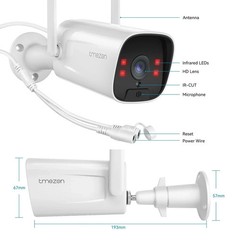 3MP Home IP Camera System Alert 10CH NVR WIFI Night Vision IP66 Waterproof