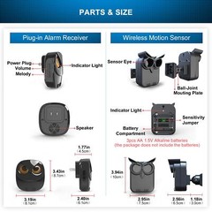 Driveway Alarm- 1/2 Mile Long Range Wireless Driveway Alarm Weather Resistant…