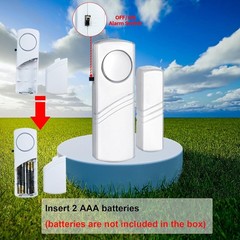 Durable 90dB Wireless Security Alarms – Perfect for Home, Office, Kids’ Safety