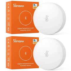 (2 PACK) SONOFF Zigbee Temperature & Humidity Sensor Smart Home Monitor SNZB-02P