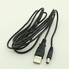 10x USB 2.0 A Male to 5.5mm x 2.5mm DC Power Male Plug Connector Cable 6ft 2m
