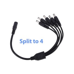 5.5×2.1mm 12V Adapt 1:4/1:5/1:8 Universal DC Power Splitter Cable Cord 18AWG
