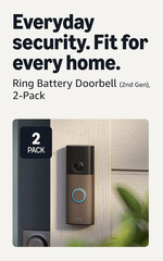Battery Doorbell (Newest Model) — Retinal 2K with Wide-Angle Video, up to 6X Enh