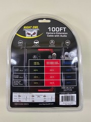 Night Owl Camera Extension Cable, 100 FT. CAB-24AWGG-100VP-A New 