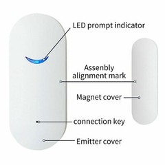 WiFi Smart Window Door Sensor Detector Home Burglar Alarm Fit For Tuya LOT