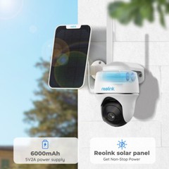 Reolink Go PT Plus 4G LTE 2K Mobile Security Camera with Solar Wireless Outdoor