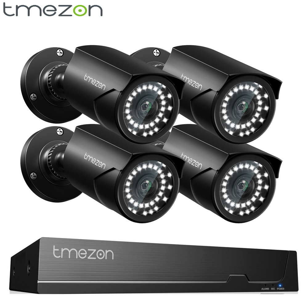 8CH POE IP Camera Kit NVR System Full HD Home Monitoring Night Vision IP66