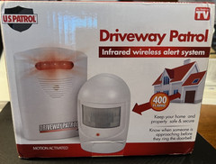 U.S Patrol Driveway Patrol Garage Motion Sensor Security Infrared System White